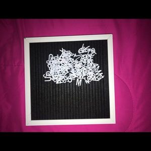 Felt Board w/ letters& numbers and signs